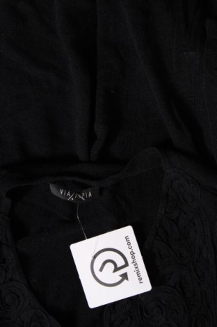 Γυναικείο πουλόβερ Via Appia, Μέγεθος M, Χρώμα Μαύρο, Τιμή 5,20 €