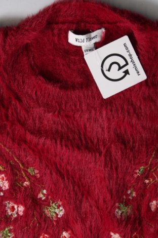 Γυναικείο πουλόβερ Wild Flower, Μέγεθος M, Χρώμα Κόκκινο, Τιμή 5,56 €