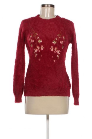 Дамски пуловер Wild Flower, Размер M, Цвят Червен, Цена 13,05 лв.