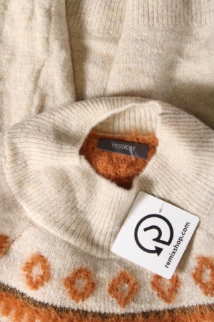 Дамски пуловер Yessica, Размер M, Цвят Бежов, Цена 13,05 лв.