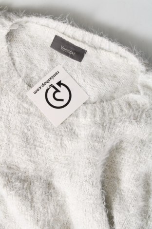 Дамски пуловер Yessica, Размер L, Цвят Бял, Цена 9,28 лв.