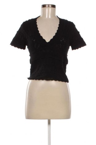 Дамски пуловер Zara, Размер L, Цвят Черен, Цена 9,60 лв.