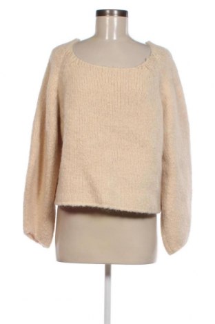 Дамски пуловер Zara, Размер M, Цвят Екрю, Цена 8,40 лв.