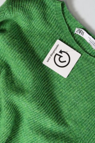Damenpullover Zara, Größe M, Farbe Grün, Preis 16,70 €