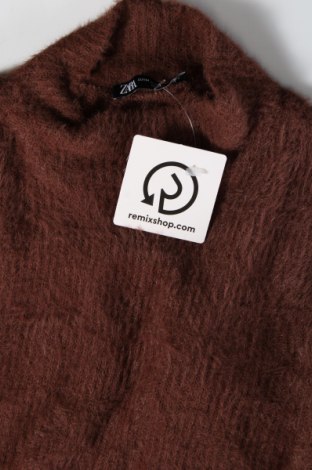 Дамски пуловер Zara, Размер M, Цвят Кафяв, Цена 12,15 лв.
