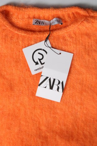 Дамски пуловер Zara, Размер M, Цвят Оранжев, Цена 62,00 лв.