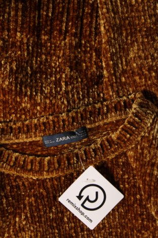 Γυναικείο πουλόβερ Zara Knitwear, Μέγεθος S, Χρώμα Καφέ, Τιμή 4,30 €