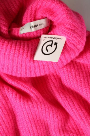 Дамски пуловер Zara Knitwear, Размер S, Цвят Розов, Цена 23,46 лв.