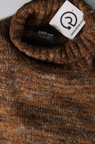 Дамски пуловер Zara Knitwear, Размер S, Цвят Кафяв, Цена 8,16 лв.