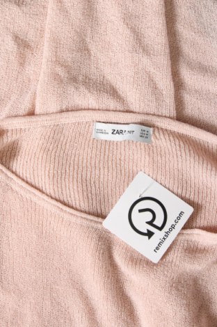 Дамски пуловер Zara Knitwear, Размер M, Цвят Розов, Цена 10,80 лв.