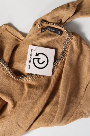 Dámsky pulóver Zara Knitwear, Veľkosť S, Farba Béžová, Cena  13,61 €