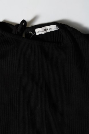 Дамски пуловер Zara Knitwear, Размер L, Цвят Черен, Цена 14,61 лв.