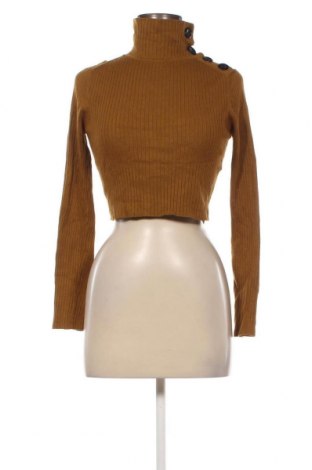 Дамски пуловер Zara Knitwear, Размер M, Цвят Жълт, Цена 11,07 лв.