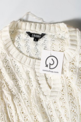 Дамски пуловер Zavanna, Размер L, Цвят Бял, Цена 21,20 лв.
