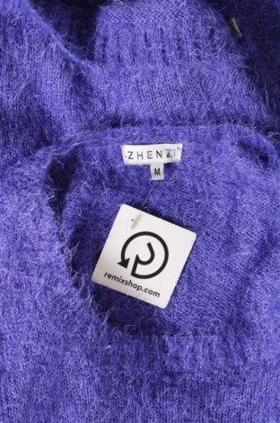 Γυναικείο πουλόβερ Zhenzi, Μέγεθος M, Χρώμα Βιολετί, Τιμή 6,46 €