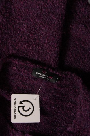 Дамски пуловер Zwillingsherz, Размер L, Цвят Лилав, Цена 41,00 лв.