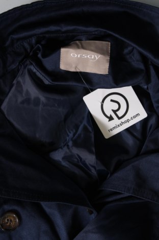 Damen Trenchcoat Orsay, Größe XS, Farbe Blau, Preis 12,00 €