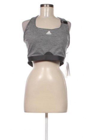 Γυναίκειο αθλητικό τοπ Adidas, Μέγεθος 3XL, Χρώμα Γκρί, Τιμή 14,84 €