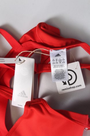 Damen Sporttop Adidas, Größe XXL, Farbe Rot, Preis 30,80 €