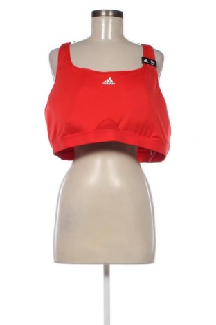 Γυναίκειο αθλητικό τοπ Adidas, Μέγεθος 4XL, Χρώμα Κόκκινο, Τιμή 14,84 €