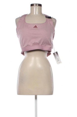 Damen Sporttop Adidas, Größe 3XL, Farbe Aschrosa, Preis 14,84 €