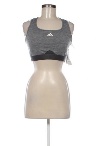 Damen Sporttop Adidas, Größe XL, Farbe Grau, Preis 12,99 €