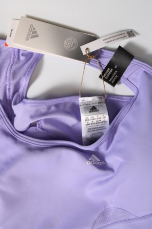 Γυναίκειο αθλητικό τοπ Adidas, Μέγεθος S, Χρώμα Βιολετί, Τιμή 39,69 €