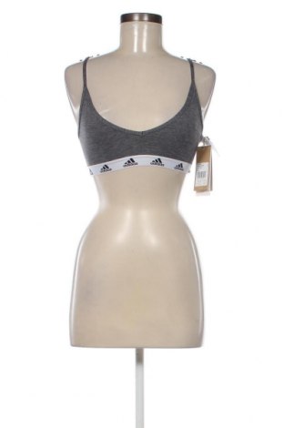 Damen Sporttop Adidas, Größe XXS, Farbe Grau, Preis 12,99 €
