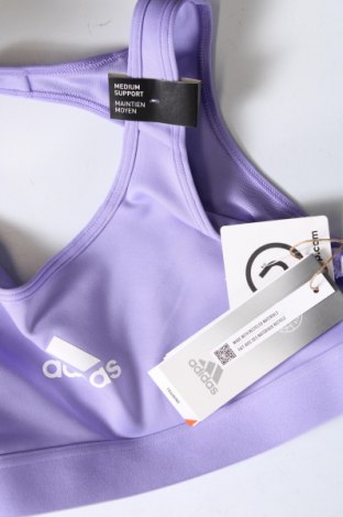 Γυναίκειο αθλητικό τοπ Adidas, Μέγεθος XS, Χρώμα Βιολετί, Τιμή 14,84 €
