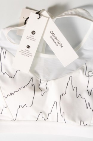 Damen Sporttop Calvin Klein, Größe M, Farbe Weiß, Preis 39,69 €