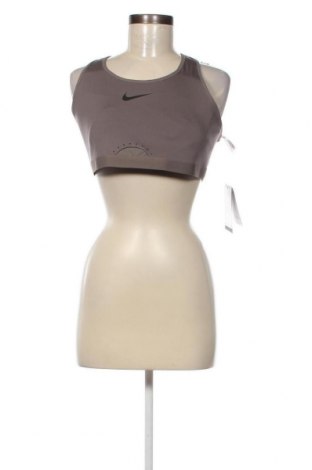 Дамски спортен топ Nike, Размер XL, Цвят Сив, Цена 23,76 лв.