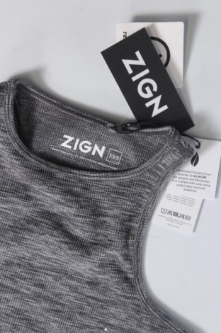 Γυναίκειο αθλητικό τοπ Zign, Μέγεθος XS, Χρώμα Γκρί, Τιμή 4,82 €