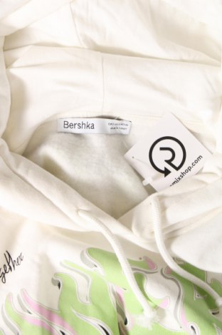 Γυναικείο φούτερ Bershka, Μέγεθος S, Χρώμα Λευκό, Τιμή 17,94 €