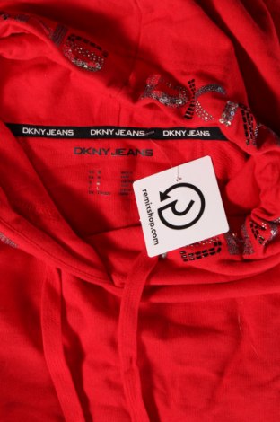Дамски суичър DKNY Jeans, Размер M, Цвят Червен, Цена 65,80 лв.