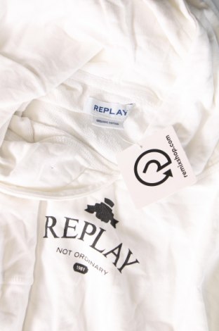 Γυναικείο φούτερ Replay, Μέγεθος S, Χρώμα Λευκό, Τιμή 43,30 €