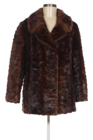 Δερμάτινο γυναικείο παλτό, Μέγεθος L, Χρώμα Καφέ, Τιμή 73,48 €