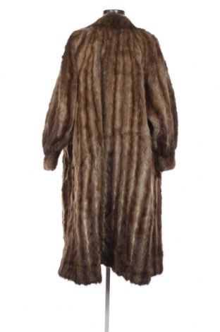 Дамско кожено палто, Размер XL, Цвят Кафяв, Цена 118,80 лв.