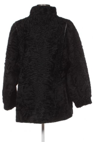 Дамско кожено палто, Размер L, Цвят Черен, Цена 120,45 лв.