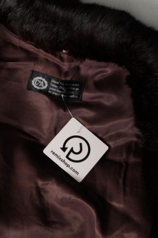 Palton din piele pentru damă, Mărime L, Culoare Maro, Preț 390,79 Lei