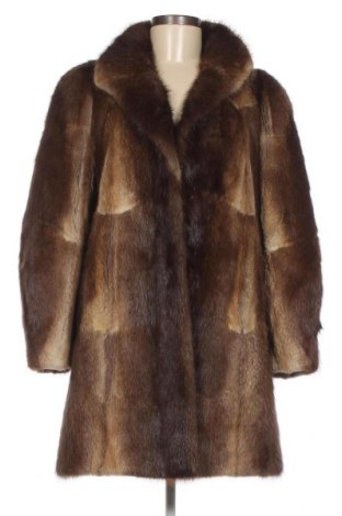 Дамско кожено палто, Размер S, Цвят Кафяв, Цена 120,45 лв.