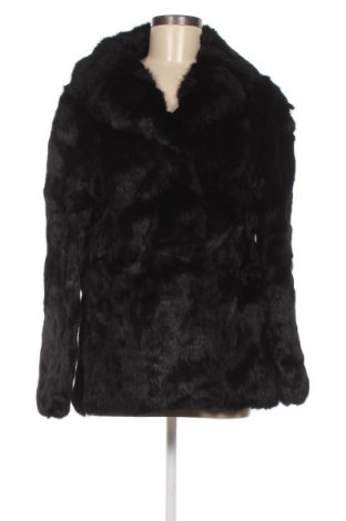 Дамско кожено палто, Размер XXL, Цвят Черен, Цена 120,45 лв.