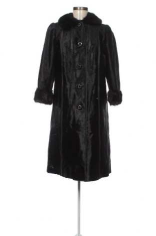 Дамско кожено палто, Размер S, Цвят Черен, Цена 165,00 лв.
