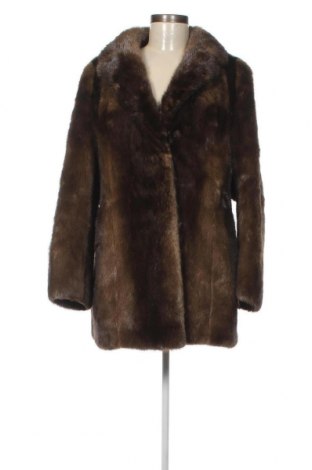 Дамско кожено палто, Размер M, Цвят Кафяв, Цена 127,05 лв.