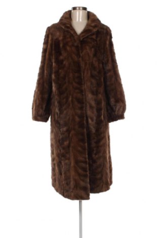 Дамско кожено палто, Размер M, Цвят Кафяв, Цена 135,30 лв.