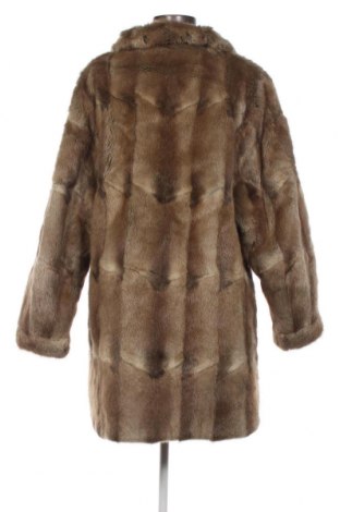 Дамско кожено палто, Размер XXL, Цвят Кафяв, Цена 120,45 лв.