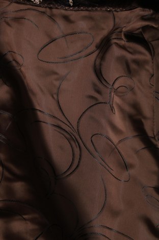 Palton din piele pentru damă, Mărime L, Culoare Maro, Preț 542,76 Lei