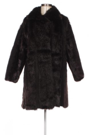 Дамско кожено палто, Размер L, Цвят Черен, Цена 122,10 лв.