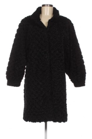Дамско кожено палто, Размер M, Цвят Черен, Цена 120,45 лв.
