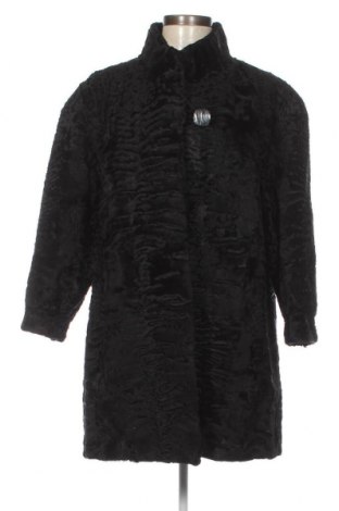 Дамско кожено палто, Размер M, Цвят Черен, Цена 117,15 лв.