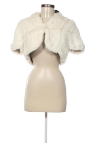 Δερμάτινο γυναικείο παλτό BCBG Max Azria, Μέγεθος S, Χρώμα Εκρού, Τιμή 249,23 €
